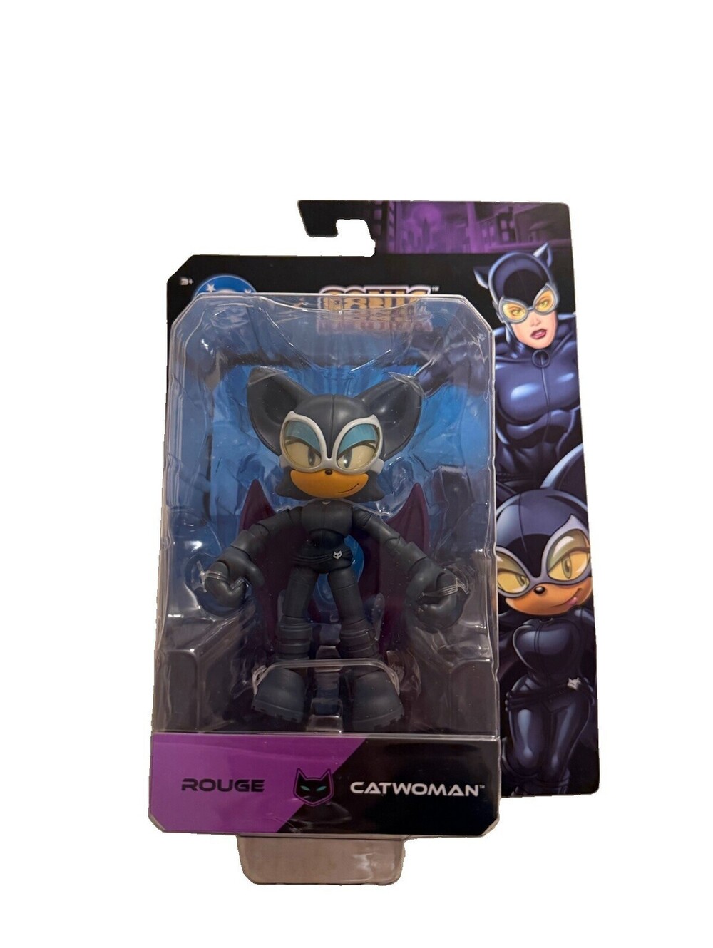 DC x Sonic The Hedgehog Rouge As Catwoman Action Figure 5" Wave 2 NEW